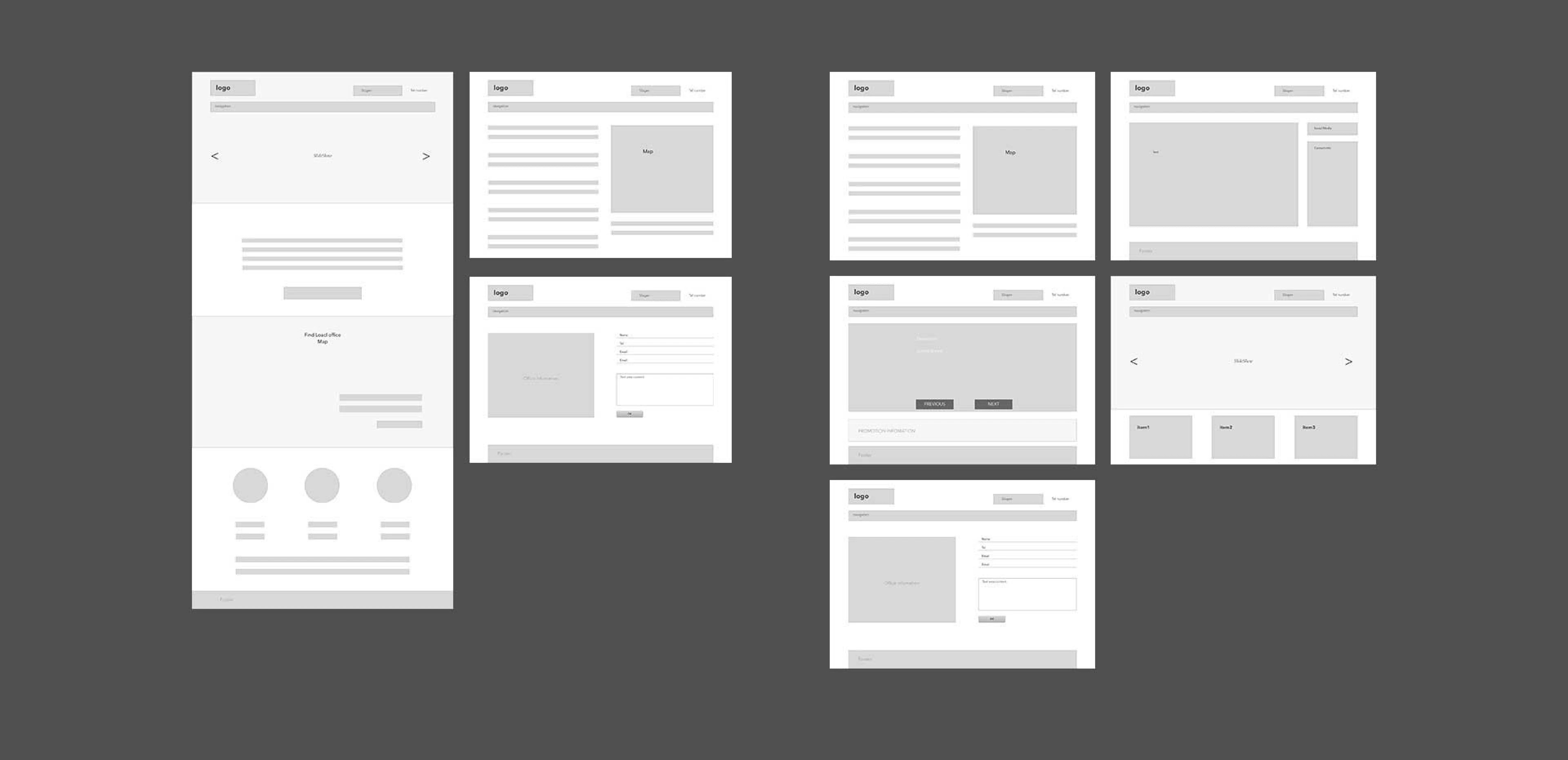 Wireframes: Application - showcase image