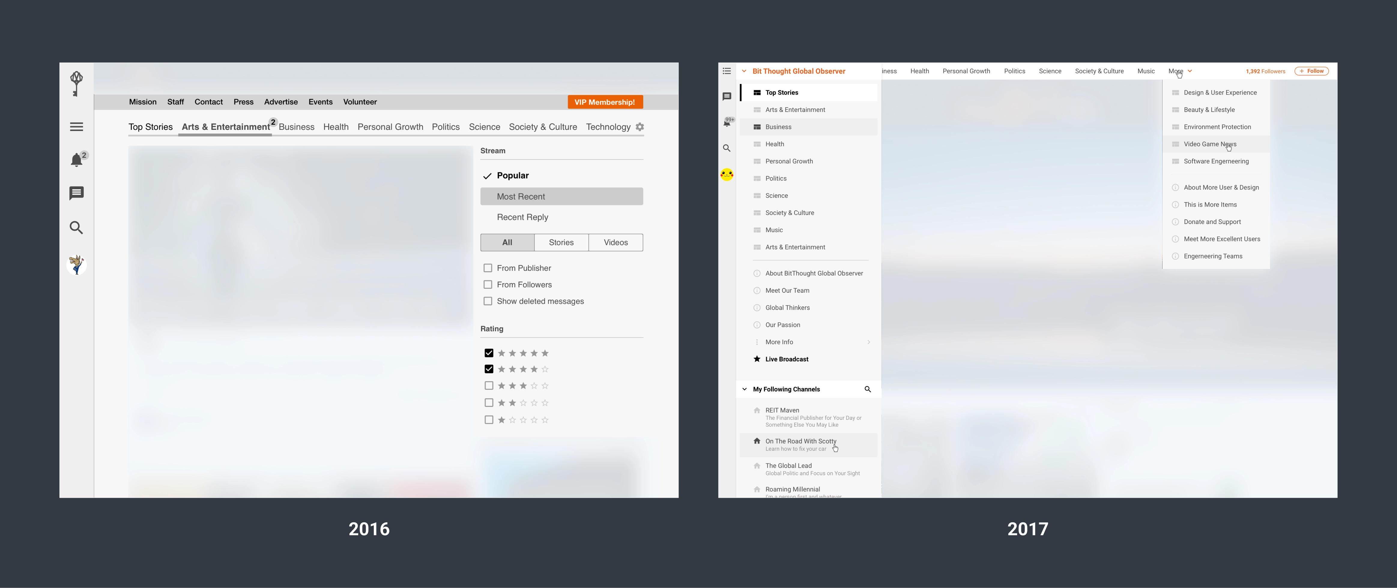 Our early navigation approaches: Additional Design Tasks - showcase image