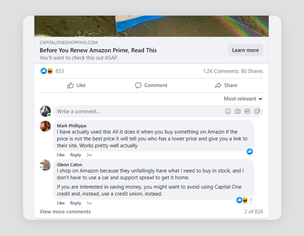 Facebook Comment: Community System - showcase image