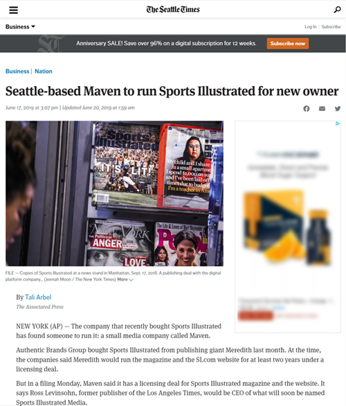 Maven to run SI - 2019, _The Seattle Times_ : Introduction - showcase image