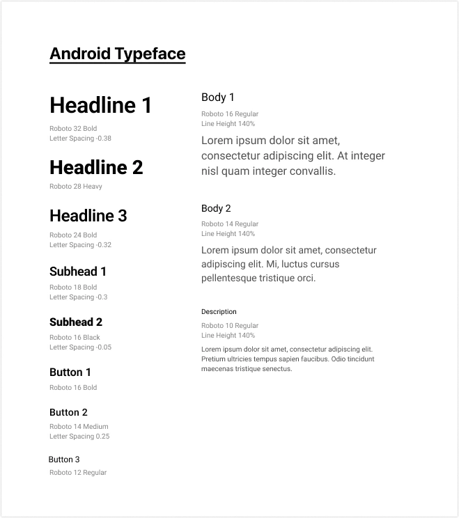 Typography Android: Design & Prototyping - showcase image